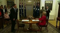 Australia PM Tony Abbott Sworn In
