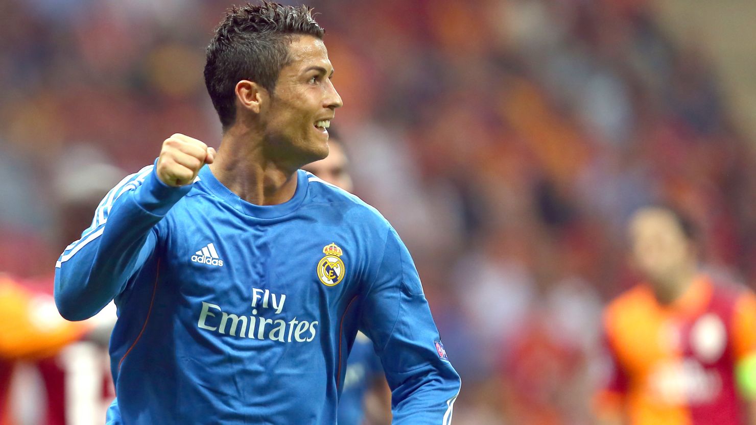 Money well spent: Christiano Ronaldo celebrates his hat trick for Real Madrid in Istanbul