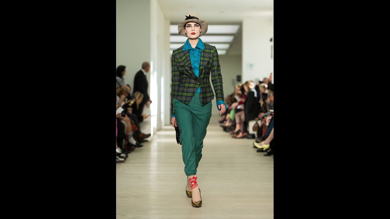 Vivienne Westwood's Red Label fall/winter 2013/14 show during London Fashion Week in February.