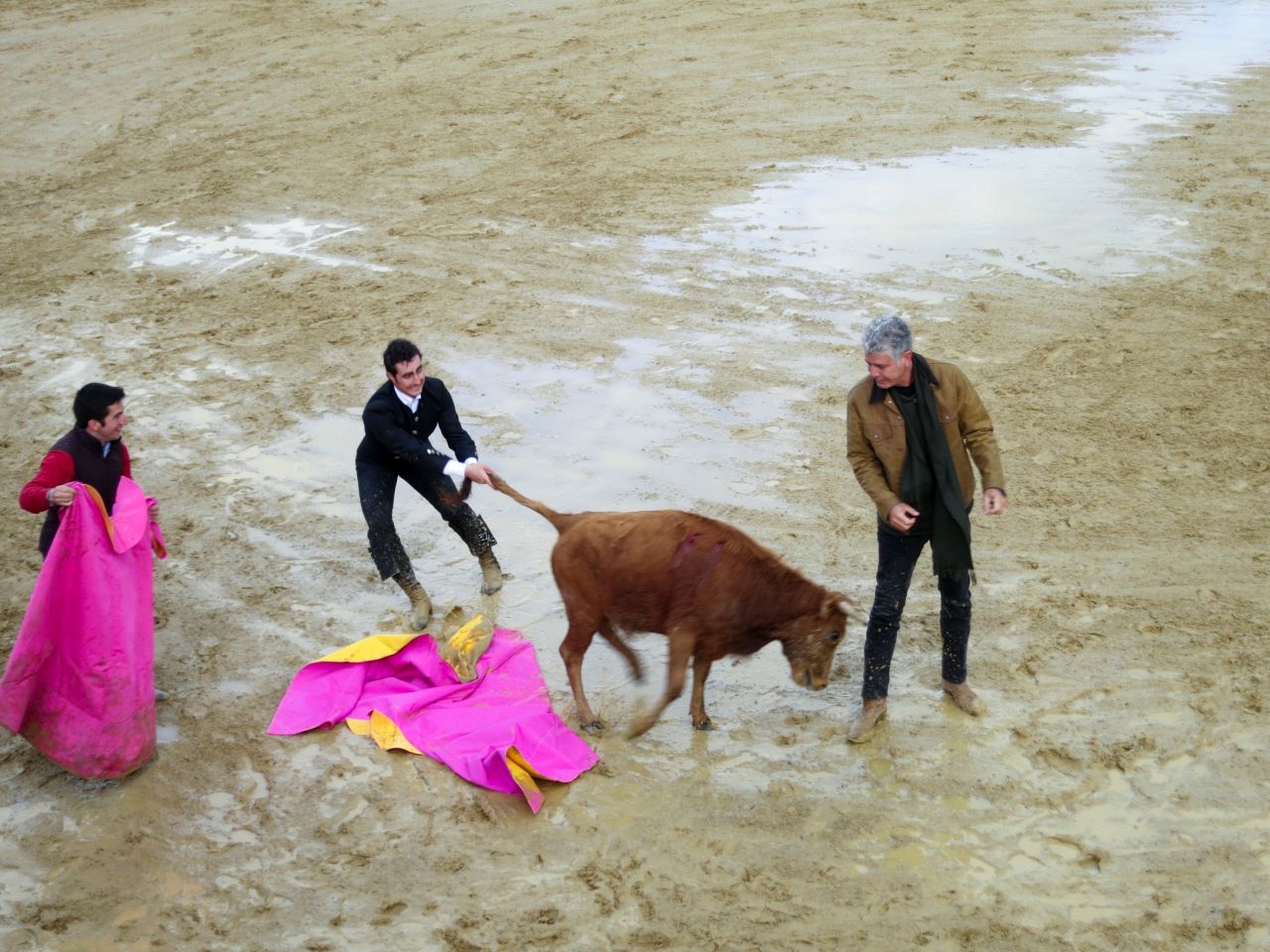 A bull that meets its end in the fighting ring may be turned into stew, simmered slowly for hours with local herbs, onions and potatoes.