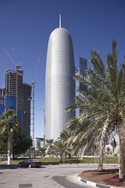Burj Qatar is topped by a dome with a spire that acts as a lightning conductor. The structure's shape is strongly reminiscent of Torre Agbar in Barcelona, an office building also designed by Jean Nouvel, which claimed second place in the 2004 Emporis Skyscraper Awards.<strong>Architect</strong>: Ateliers Jean Nouvel