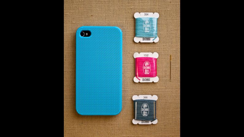 Analog, meet digital. This custom <a href="http://www.purlsoho.com/purl/products/item/8333-Leese-Design-iPhone-4-4S-Cross-Stitch-Case" target="_blank" target="_blank">cross-stitch case</a> from Purl Soho is perfect for crafters everywhere.