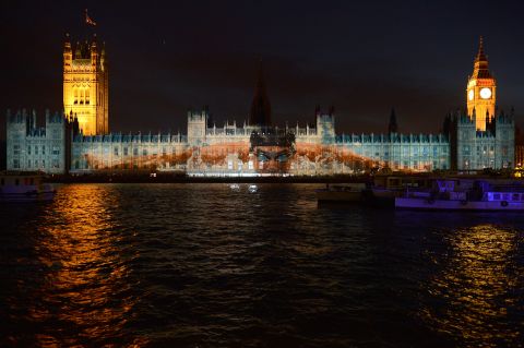 London 2012 took a big step forward in terms of promotional innovation, such as this projection of swimming legend Michael Phelps on the Houses of Parliament at Westminster.
