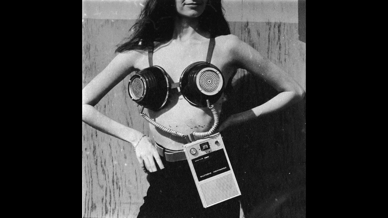 Not every listening technology made the mainstream. A portable musical stereo bra, designed by Geoffrey Weston for Philip Garner's spoof "Better Living Catalogue," never busted through.