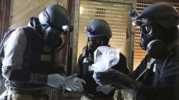 UN chemical weapons inspectors in Syria