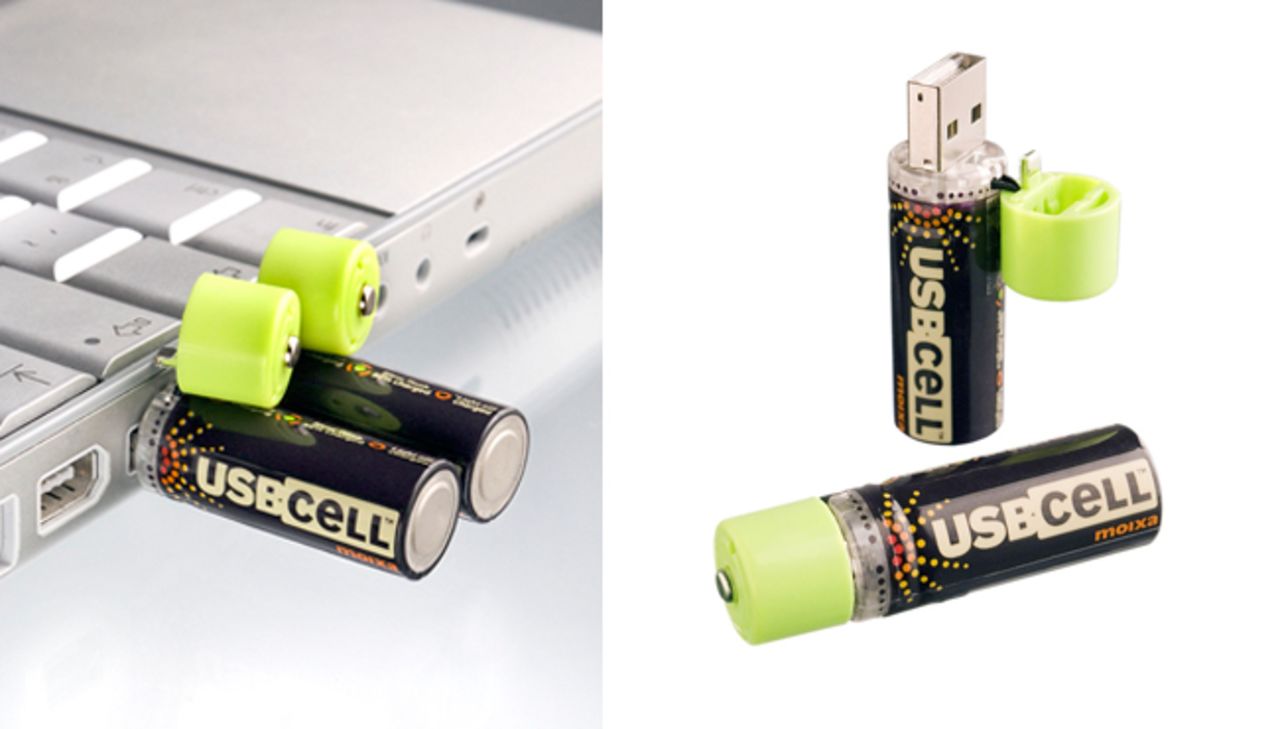 So simple yet so effective, like all the best designs, USBCELL is a battery that can be charged via USB so you never need to throw them away.