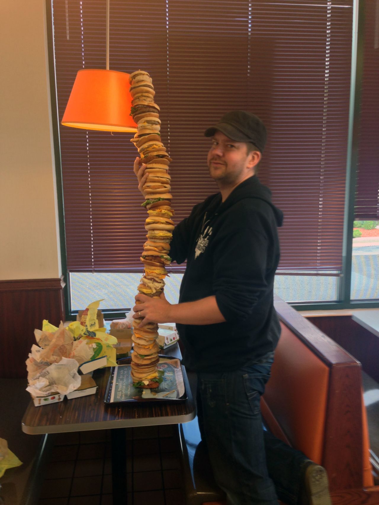 Chipman poses with his creation.