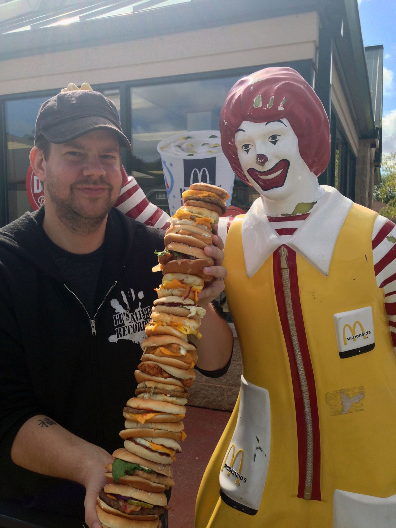 The workers at McDonald's were not at all upset by Chipman's large order, but rather shocked, he said.