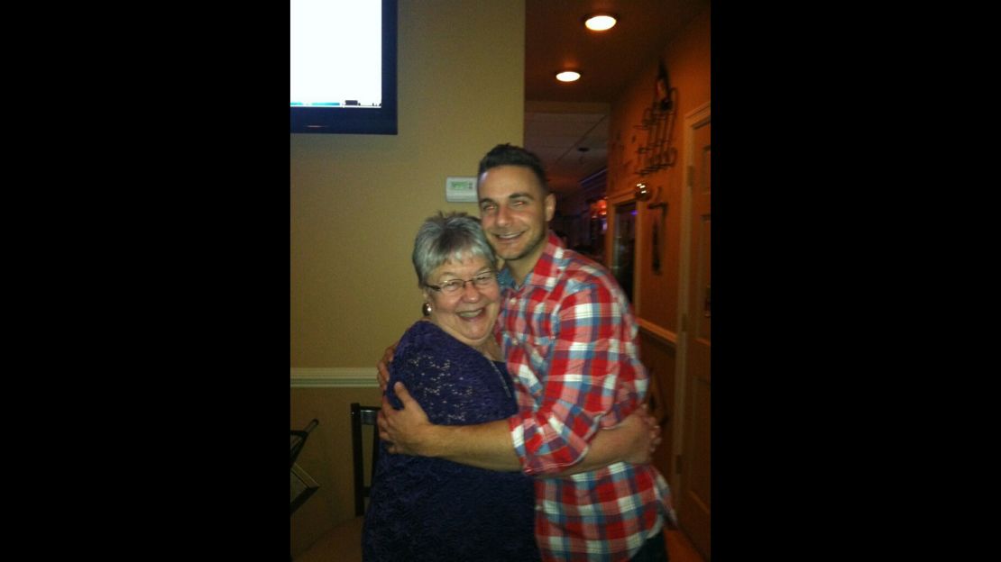 Guidance counselor Frank Gioia with his Aunt Jane