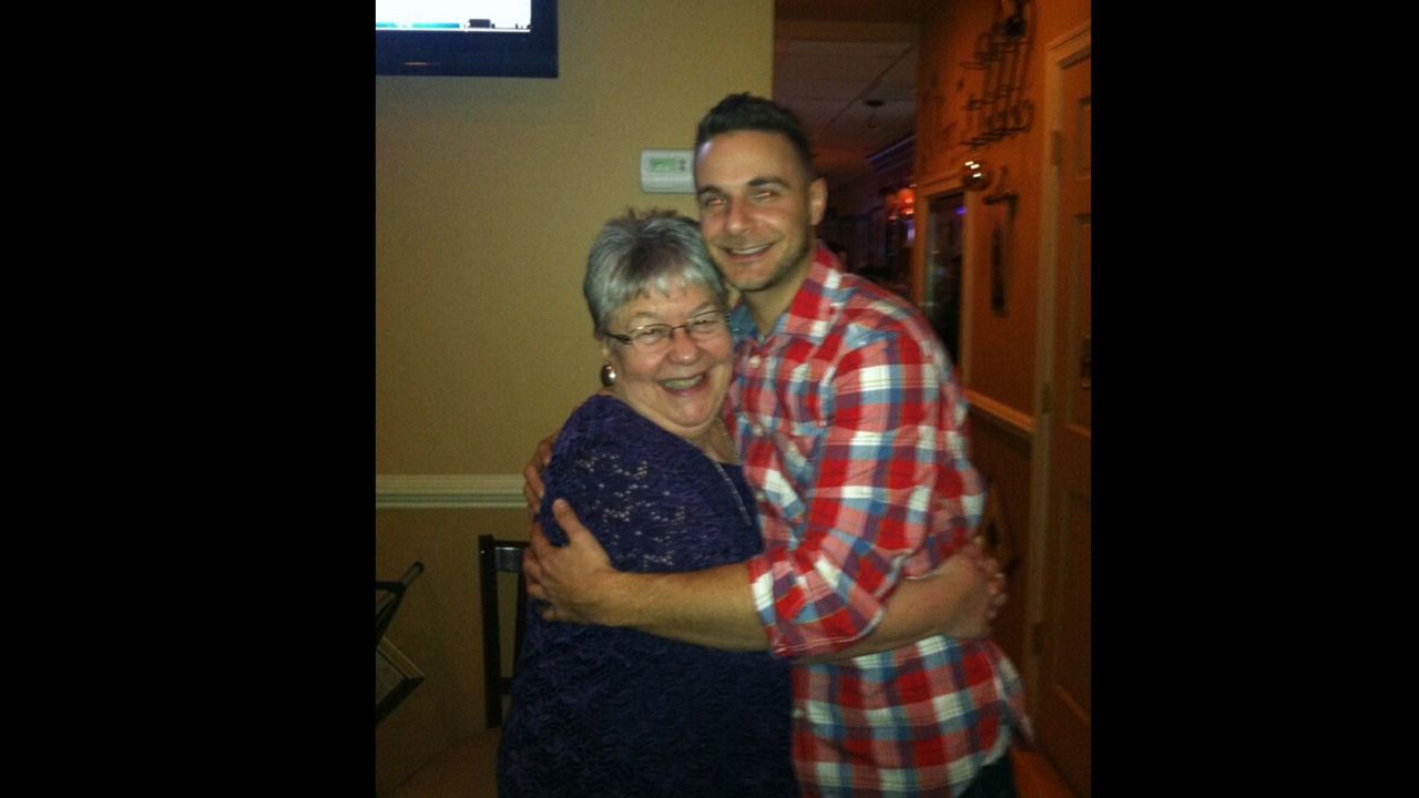 Guidance counselor Frank Gioia with his Aunt Jane