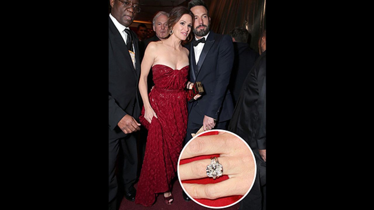 El actor/director Ben Affleck declaró su amor por Jennifer Garner con esta piedra de 4,5 kilates.
