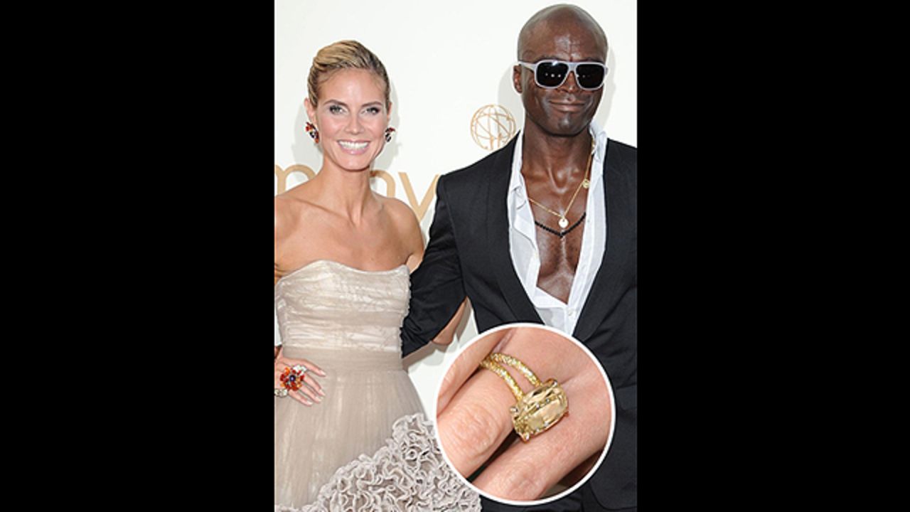 Despite this gorgeous yellow 10-carat engagement ring (given to Heidi Klum on top of a glacier!), Klum and Seal's marriage sadly ended in 2012.<br />