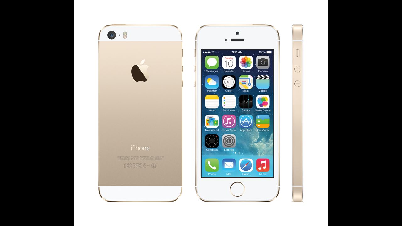 The iPhone 5S went on sale September 20 in 11 countries and territories around the world. The gold-colored model, shown here, is already back-ordered online.