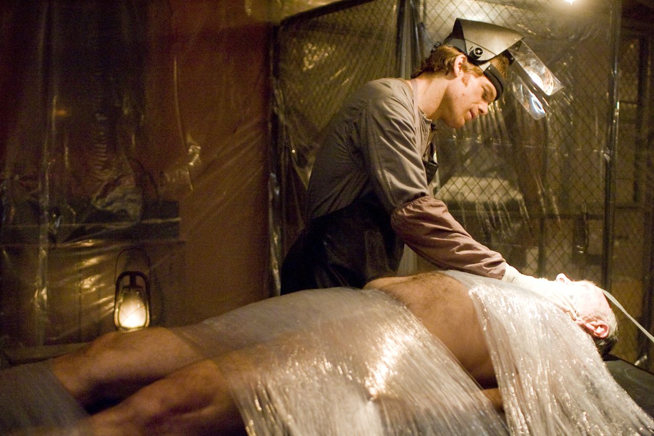 In season two, Dexter went to great lengths to track down Santos Jimenez, the man hired to kill Dexter's mother. She was a confidential informant, and lover, to Harry Morgan, Dexter's adoptive father. Dexter, as a toddler, was present at the murder and it was one of his earliest memories, and the event that triggered his dark side.