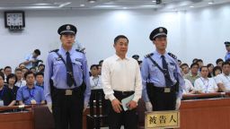 Photo released by Jinan Intermediate People's Court of Bo Xilai awaiting his verdict Sunday.