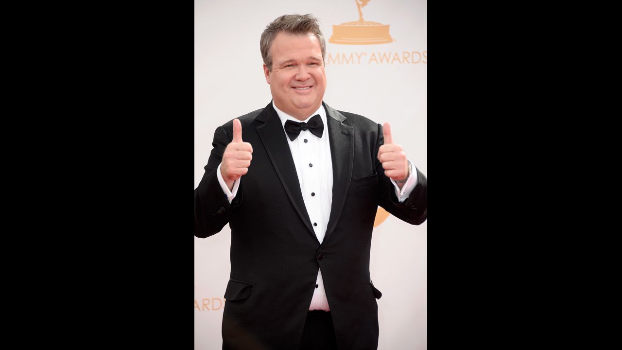 "Modern Family" star Eric Stonestreet likely gave a thumbs up after the ceremony. His series once again won the best comedy Emmy.