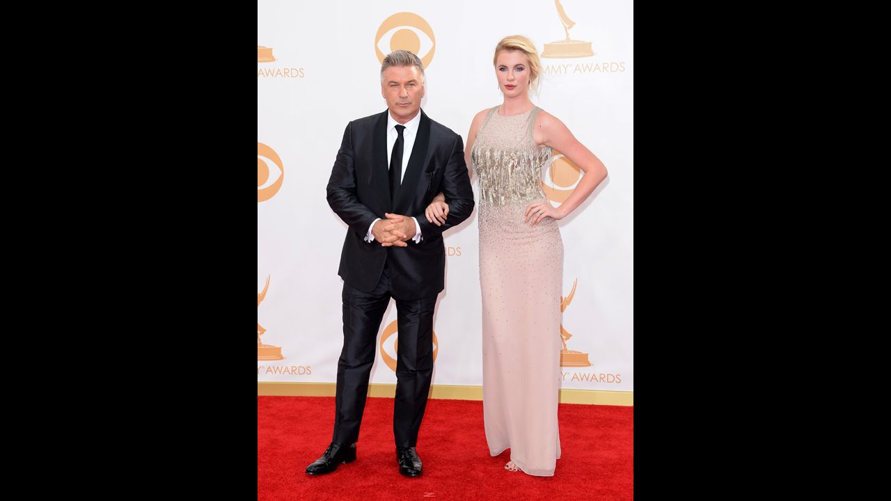 "30 Rock" star Alec Baldwin with his daughter Ireland. Baldwin was a presenter and a nominee for best actor in a comedy series.