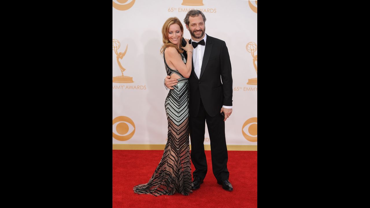 Actress Leslie Mann with her husband, writer-director Judd Apatow.