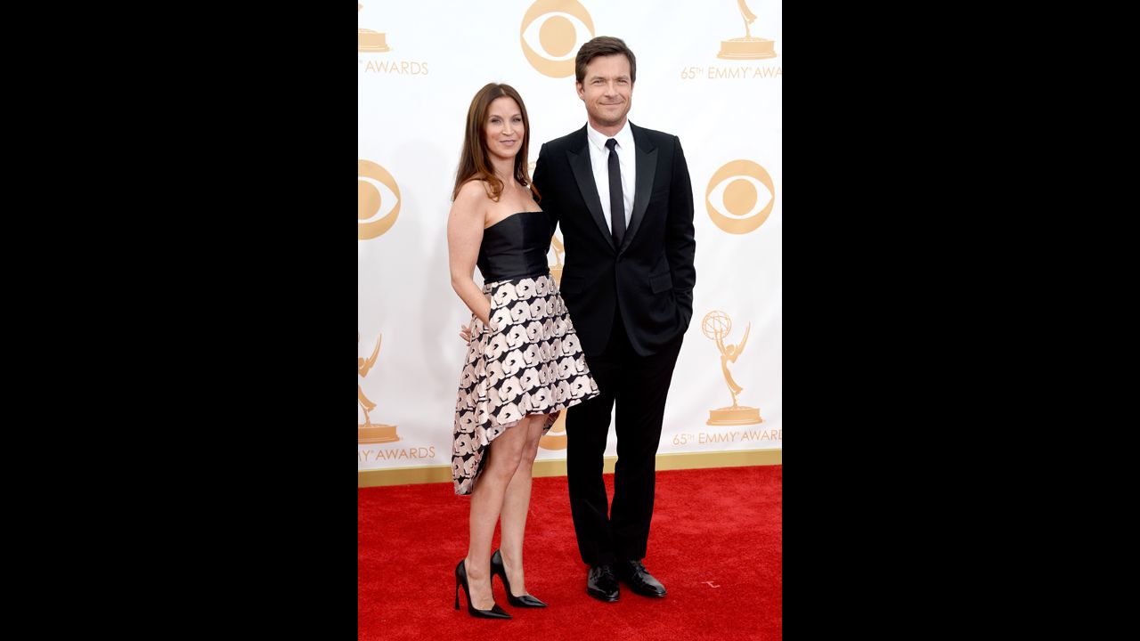 "Arrested Development" star Jason Bateman with his wife, Amanda Anka. He was nominated for outstanding lead actor in a comedy series.
