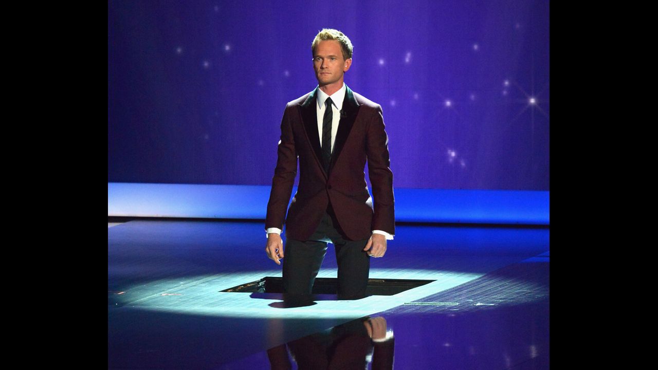 Host Neil Patrick Harris appears onstage during the Emmys.