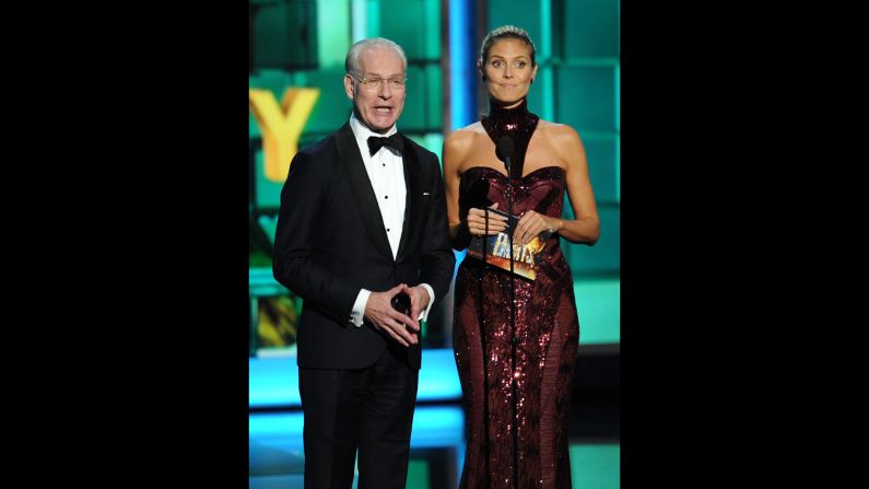 Outstanding host for a reality or reality-competition program: Tim Gunn and Heidi Klum, "Project Runway"