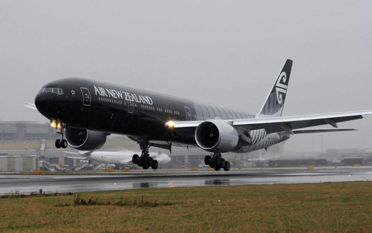 Perhaps only the risk of mid-air distraction ("Look at that -- Arrrggghhh!!!") has prevented more airlines from launching crazy-liveried planes. In 2011, an Air New Zealand craft got a rugby-themed makeover to mark the airline's sponsorship of the All Blacks rugby team. Painting the aircraft took more than than a week, with 14 painters working in shifts 24 hours a day. More than 700 liters of chrome-free primer and paint were used.