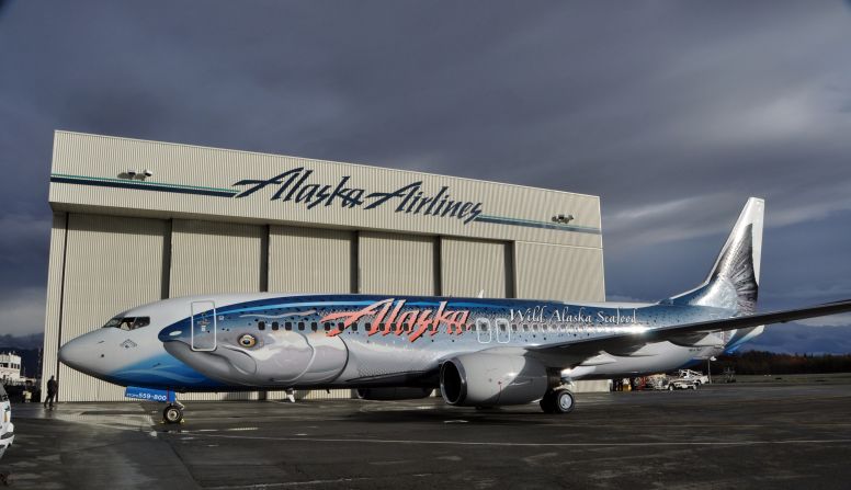 Known officially as the Salmon-Thirty-Salmon (it's a Boeing 737, get it?), the inspiration behind this livery was an incident in 1987 when an Alaska Airlines plane was hit by a fish as it was taking off in Juneau, Alaska. It's believed the fish was dropped by a passing bald eagle.