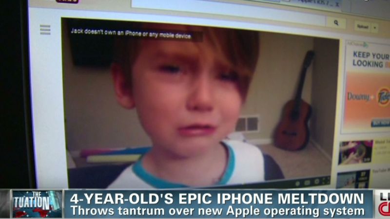 4-year-old dislikes Apple’s iOS update