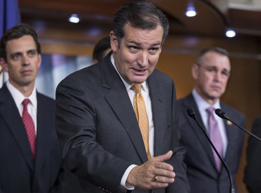 <a href="http://www.cnn.com/2013/10/09/politics/shutdown-ted-cruz-democrats/index.html"><strong>Sen. Ted Cruz, R-Texas</strong></a> -- The revolutionary or rabble rouser, depending on your viewpoint.  The tea party firebrand could lead a long filibuster on the Senate floor, delaying passage of a spending bill until just one day before the deadline on Monday, September 30.   Cruz has stoked the anti-Obamacare flames all summer, but recently angered fellow Republicans by openly saying that the Senate does not have the votes to repeal the health care law.