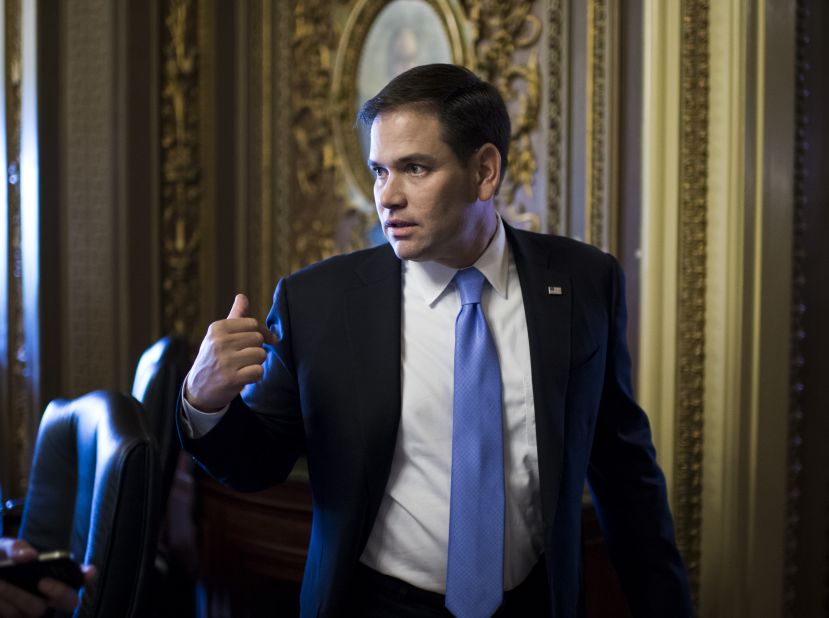 <strong>Sen. Marco Rubio, R-Florida</strong> -- Senator to watch.  The potential presidential candidate has been one of three senators (Cruz and Mike Lee, R-Utah, being the others) pushing to use the government shutdown debate as a way to repeal or defund Obamacare.  But watch his actions and language as a shutdown nears to see if he digs in or if downshifts at all.