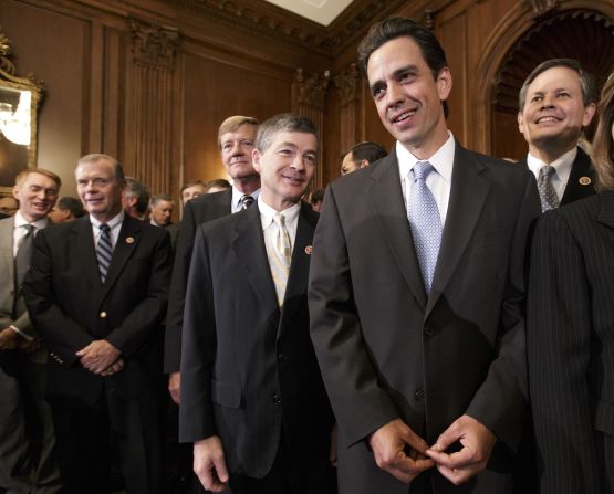 <strong>Rep. Tom Graves, R-Georgia</strong> -- The new militia leader. The freshman congressman from Georgia, second from right, is one reason the debate has reached this point. Graves led the charge that blocked the original proposal by House Republican leaders. That would have kept government funded and had a detachable portion on Obamacare. Instead Graves and other conservatives forced their leaders to pass a spending bill with a mandatory defunding of Obamacare.