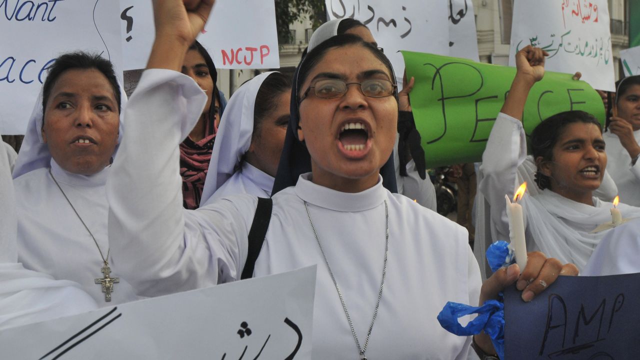 The suicide bombing has sparked protests across Pakistan