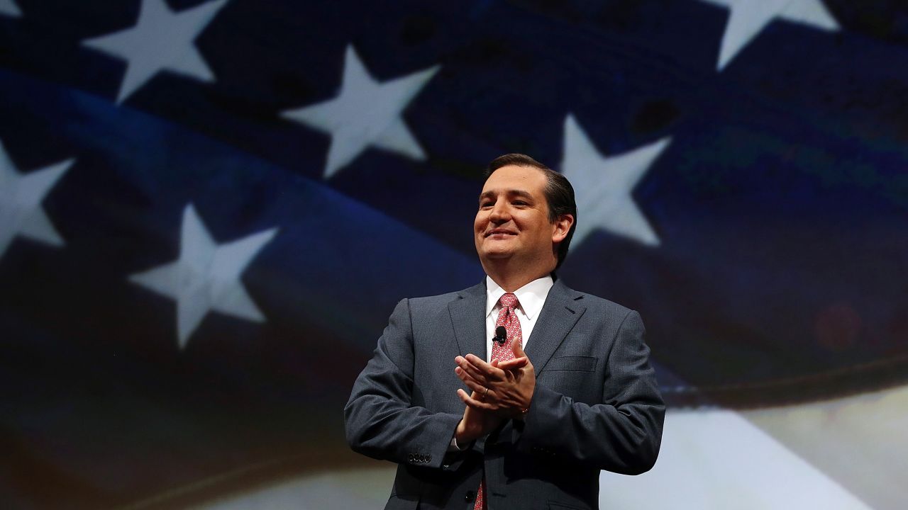 Cruz speaks during the National Rifle Association's Annual Meeting and Exhibits in May 2013.