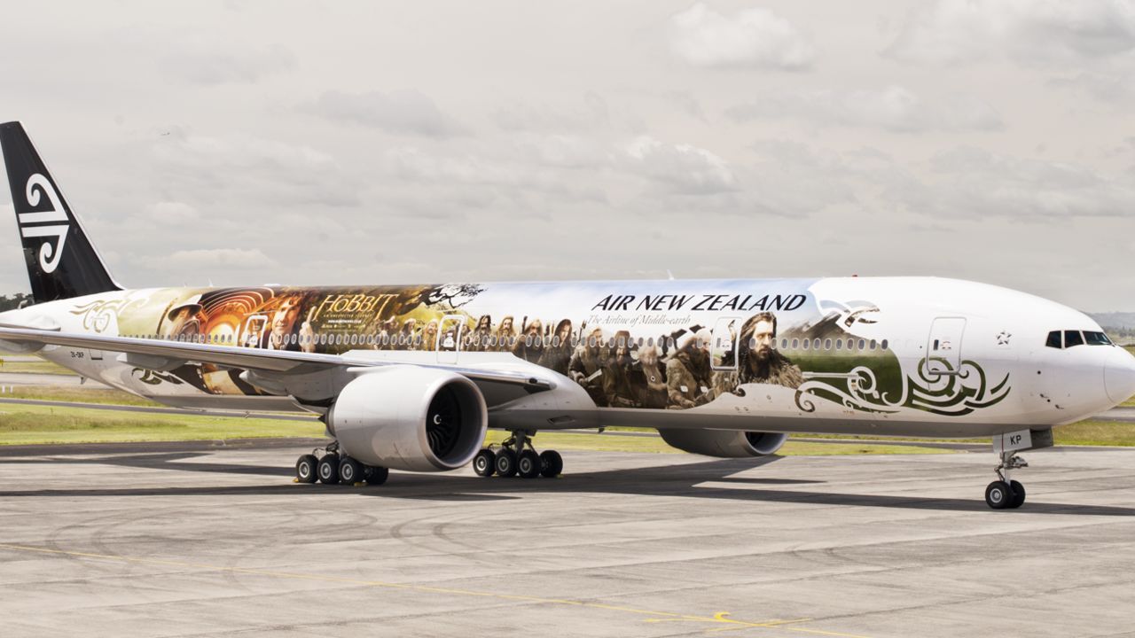 Air NZ's Hobbit plane - click to expand