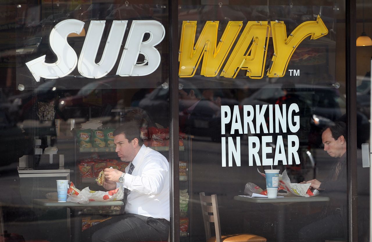 While many have asked "What is art?" Subway was the first company to answer "Putting cheeses and meats on a sub roll." It now has 40,000 stores around the world, making it the world's biggest restaurant chain. 