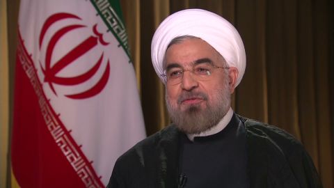 Iranian President Hassan Rouhani talks with CNN's Christiane Amanpour on Tuesday.
