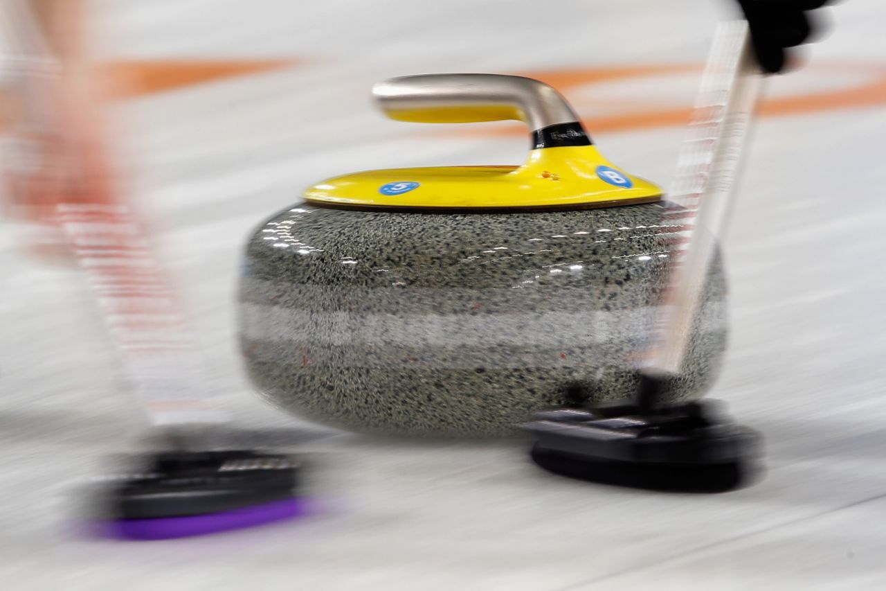 The purpose of sweeping is done to create friction on the ice, the motion of sweeping both harder and faster extending the journey of the stone, which can be as much as one meter  with the use of sweeping.