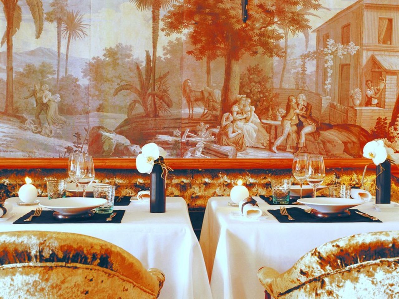 Hotel Metropole in Monaco is a Fodor's "culinary gem." That's probably because the hotel's main restaurant, Joël Robuchon, was created by the celebrity chef and is led by head chef Christophe Cussac. It doesn't hurt that Karl Lagerfeld was commissioned to design the hotel pool, gardens and other areas, the results of which were unveiled in July. 