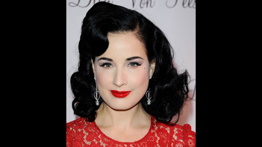 Dita Von Teese worked with Gregory Alt to create this Old Hollywood-inspired look.