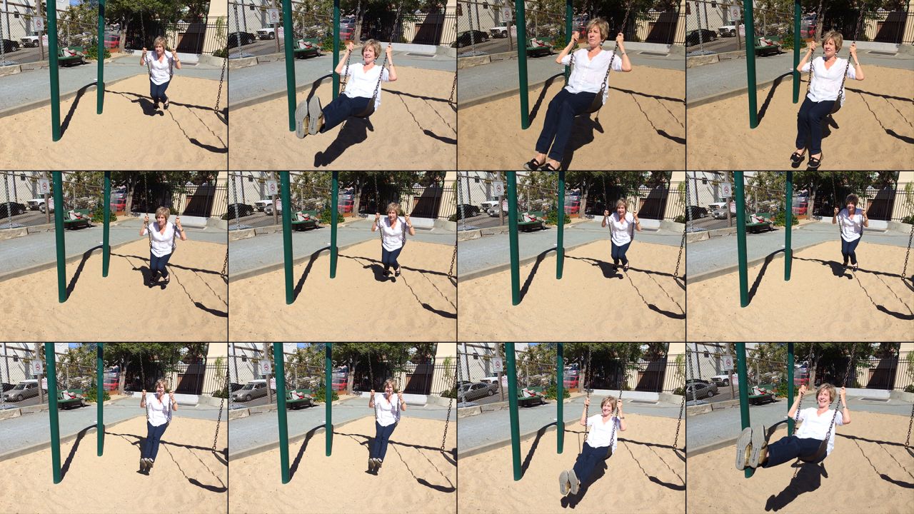 The iPhone 5s camera has an action-shot feature called Burst Mode that snaps 10 frames per second -- ideal for trying to get a decent shot of a moving subject, as seen here. With an iPhone 5, you just have to hit the shutter button over and over and hope for the best.