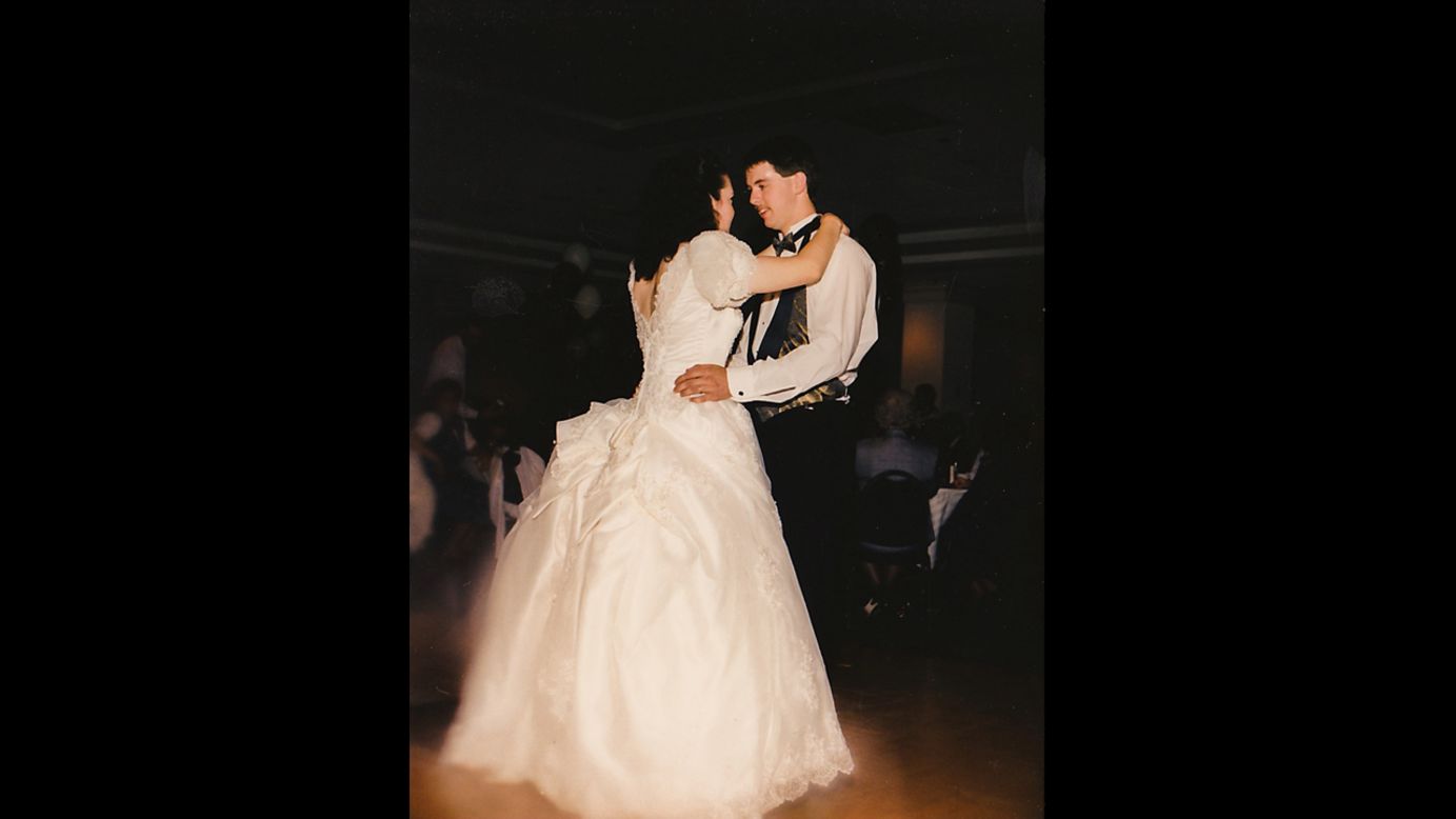 Charlie and Marie Roberts at their wedding in 1996. 