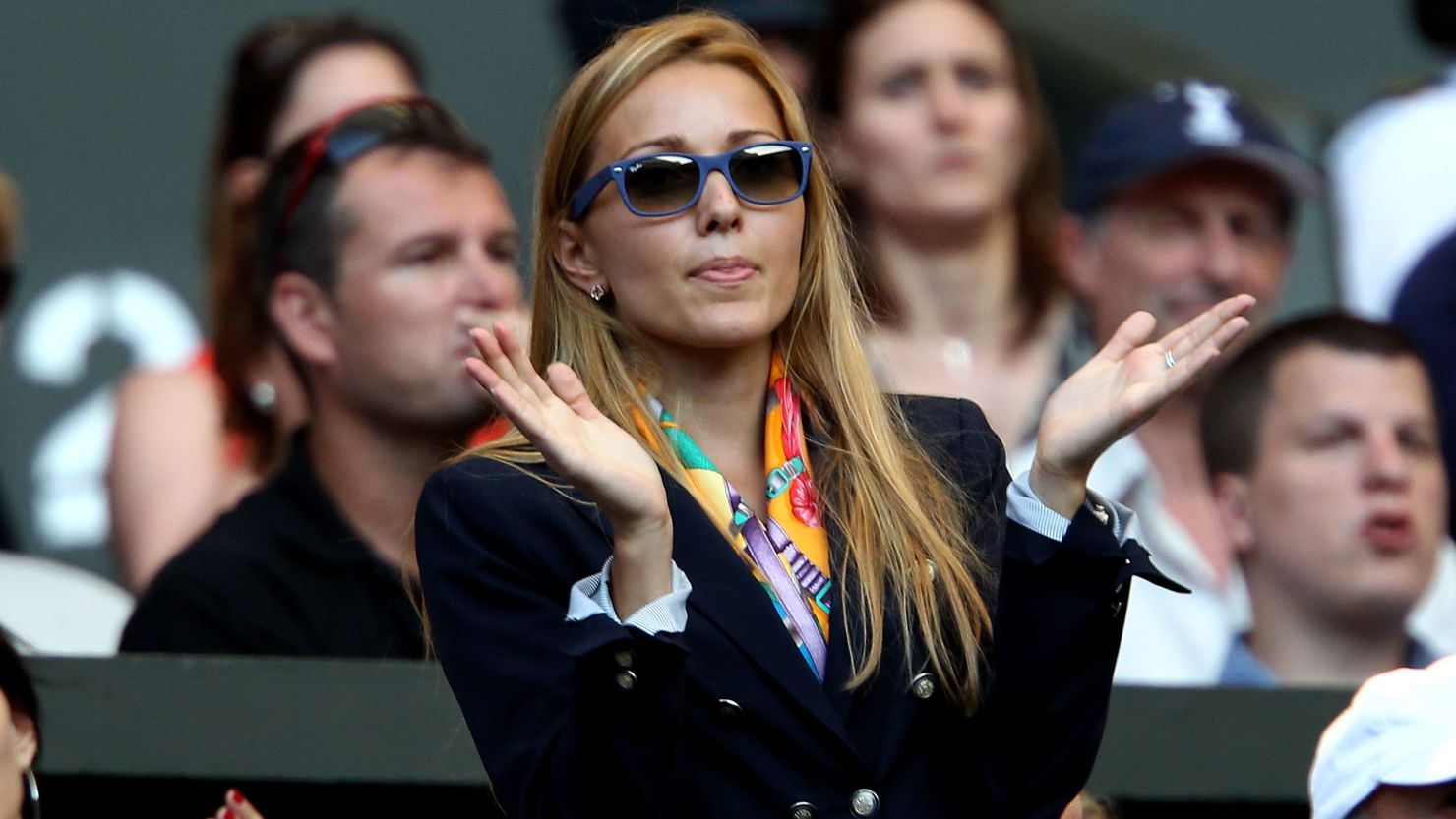 Novak Djokovic's new fiancee, Jelena Ristic, often cheers on the world No. 1 at his tennis matches. 