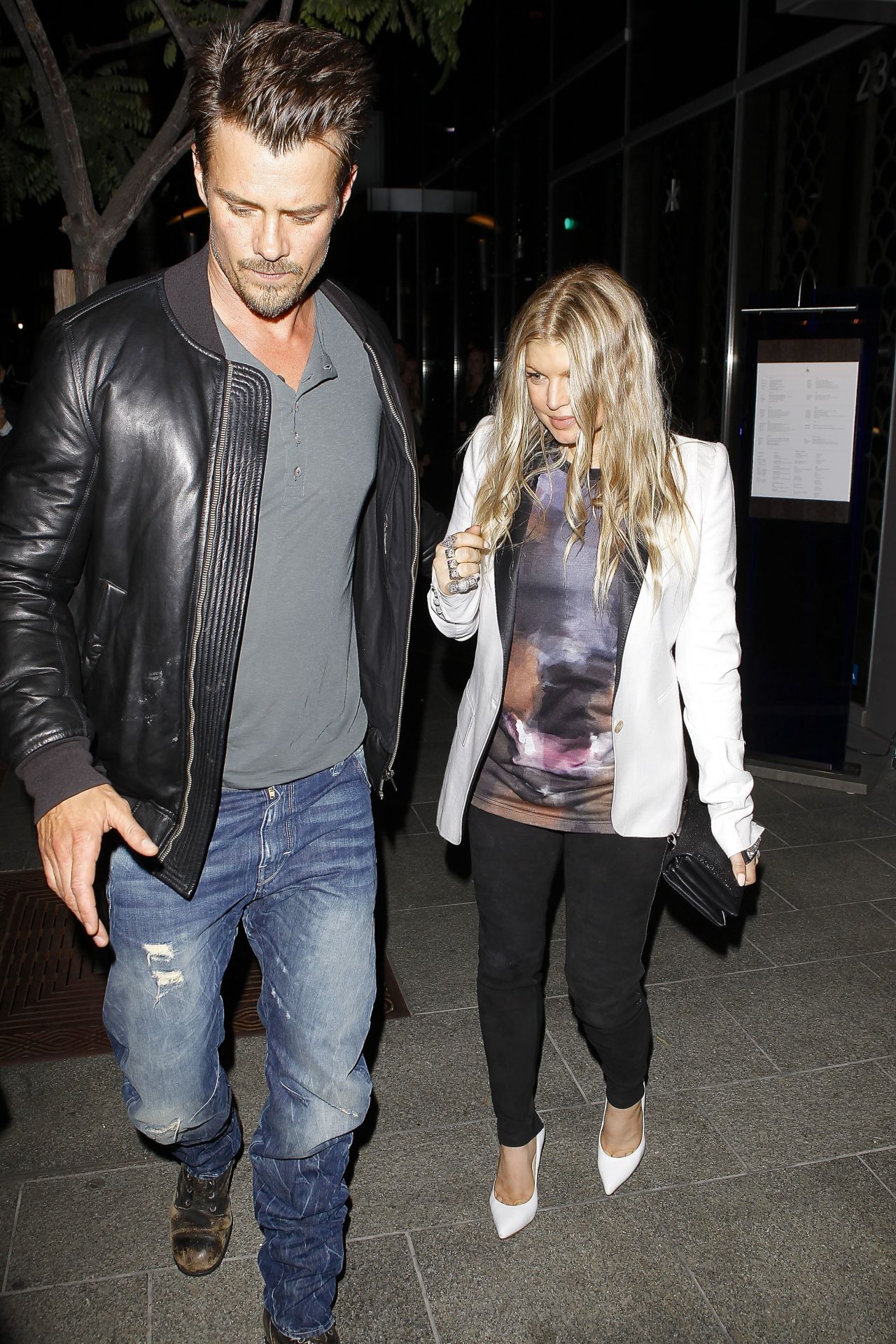 New parents Josh Duhamel and Fergie step out for a date on September 25.