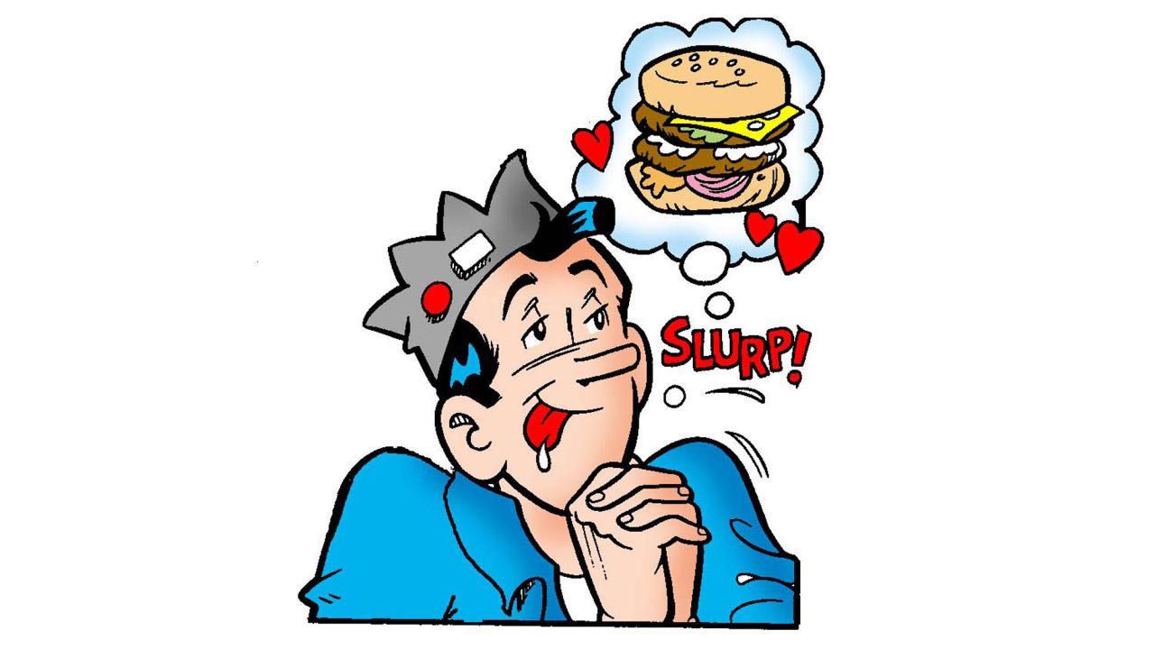 Jughead Jones is Archie's best friend and partner in tomfoolery, a slug of a guy whose character is built mainly around his voracious consumption of food. He's not the ladies' man that Archie tries to be, but he loves his big dog Hot Dog, likes to draw, is surprisingly smart and in later comics takes up skateboarding and video games.