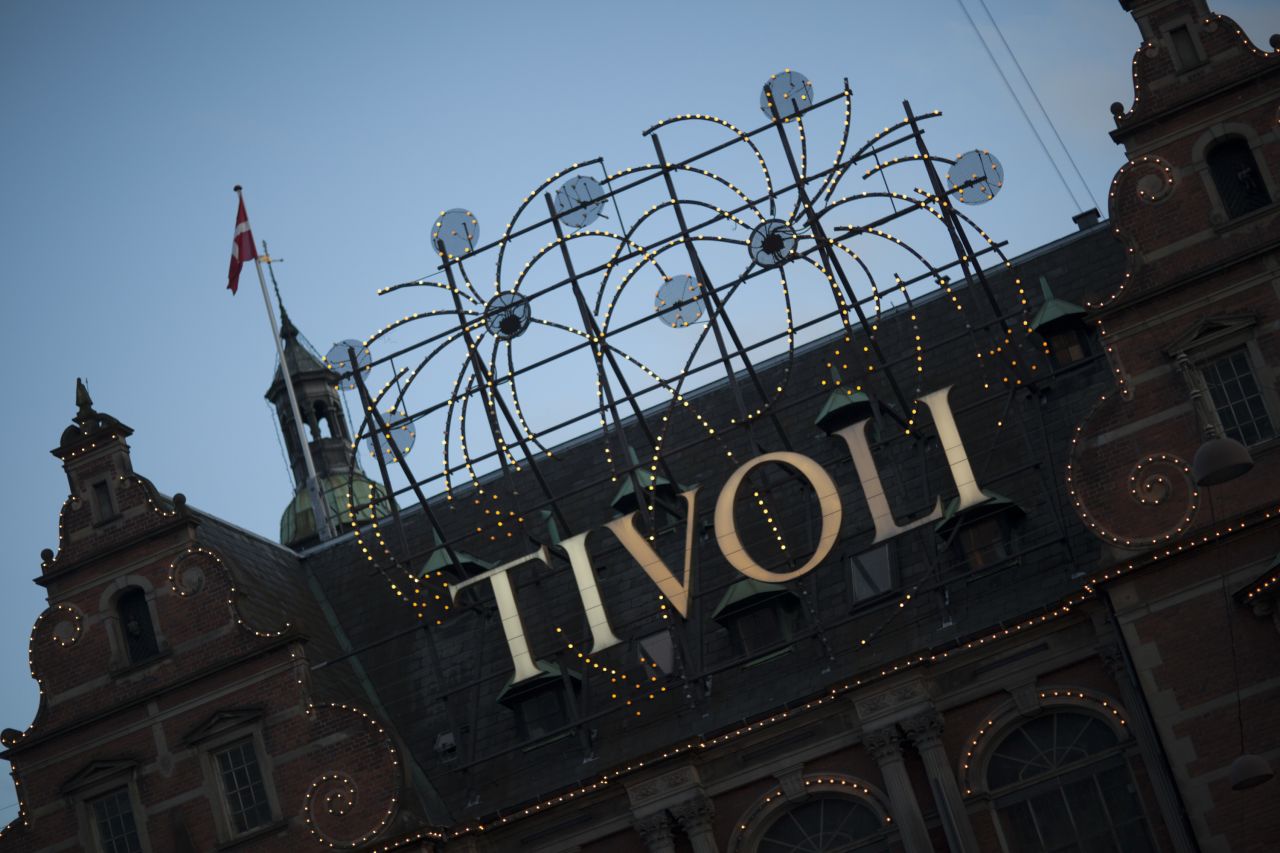 With its roller coasters, pantomime shows and amusement arcades, Tivoli, the world's second-oldest amusement park, is a sometimes tacky place that should cheer up almost anyone. Whether Copenhagen's famed miserabilist Søren Kierkegaard ever went is unknown.