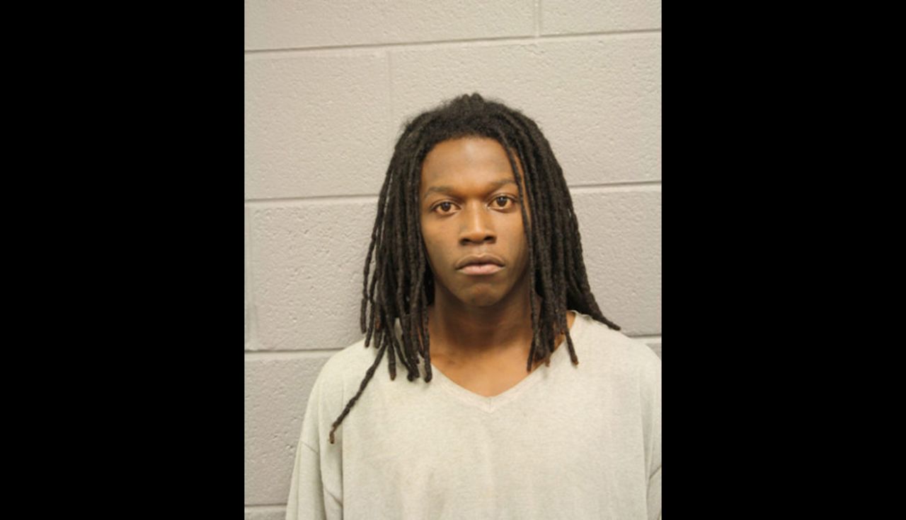David Logan, 22, was arrested on Wednesday and faces charges of unlawful use of a weapon and obstructing justice, according to police.