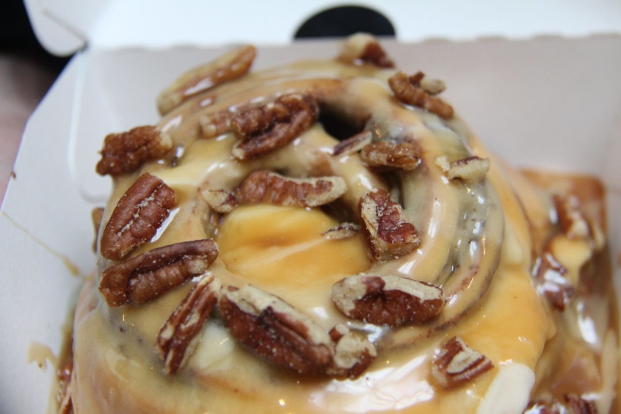 A cinnamon roll big enough to use as a pillow when you slip into a sugar coma. After this we're not sure we can do 19 more of anything, but here goes.