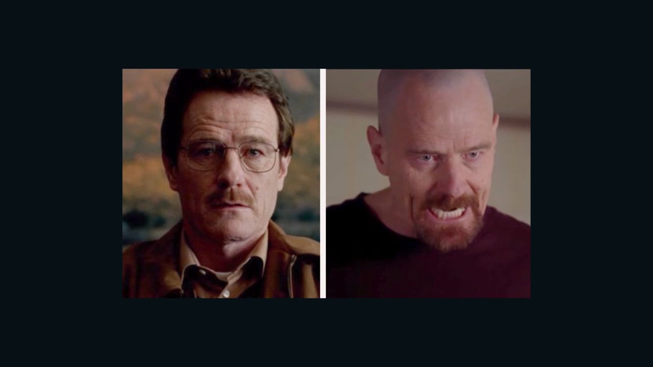 walter white breaking bad split screen