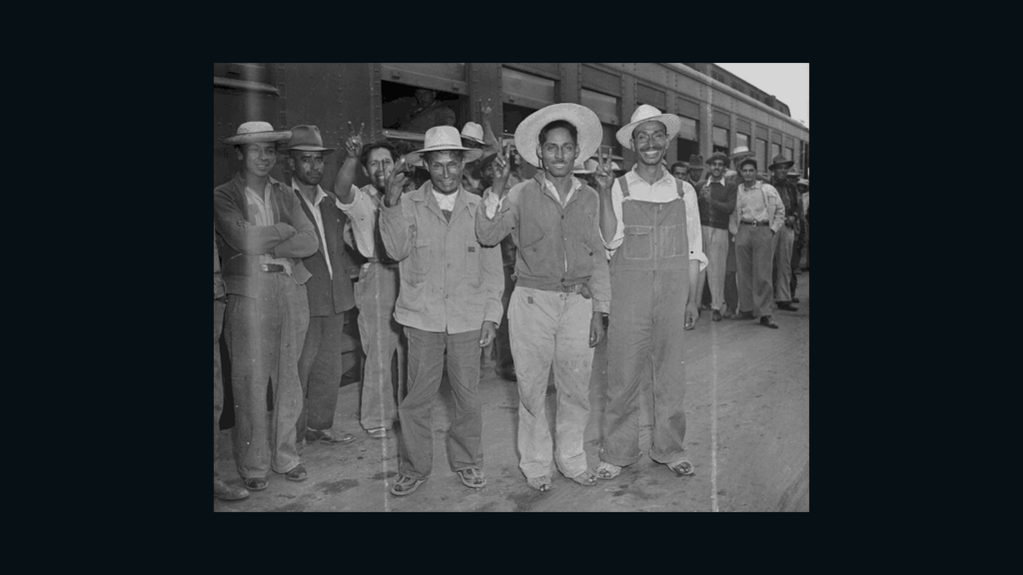 Between 1942 and 1964, agricultural workers came north from Mexico under the Bracero Program. 