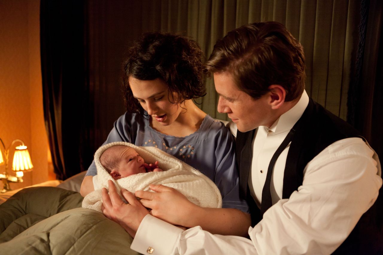 The birth of her daughter should have been a joyous time for Lady Sybil Branson (Jessica Brown Findlay) and her husband, Tom (Allen Leech), on "Downton Abbey," but fans were shocked when tragedy struck. 